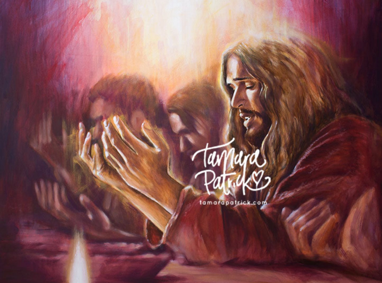 'Praying Jesus' A4 / A3 Artprint